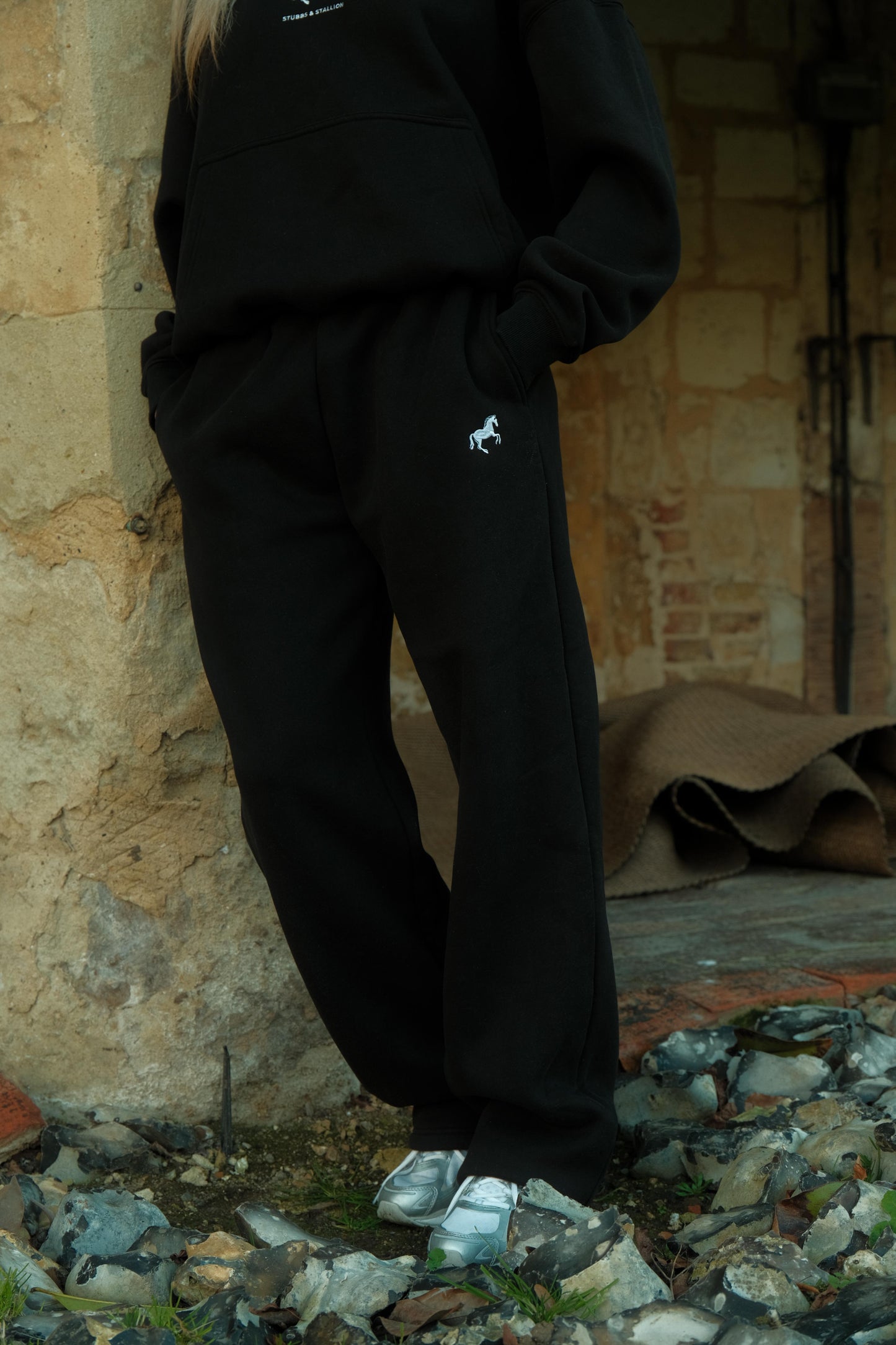 Wide Leg Tracksuit Bottoms
